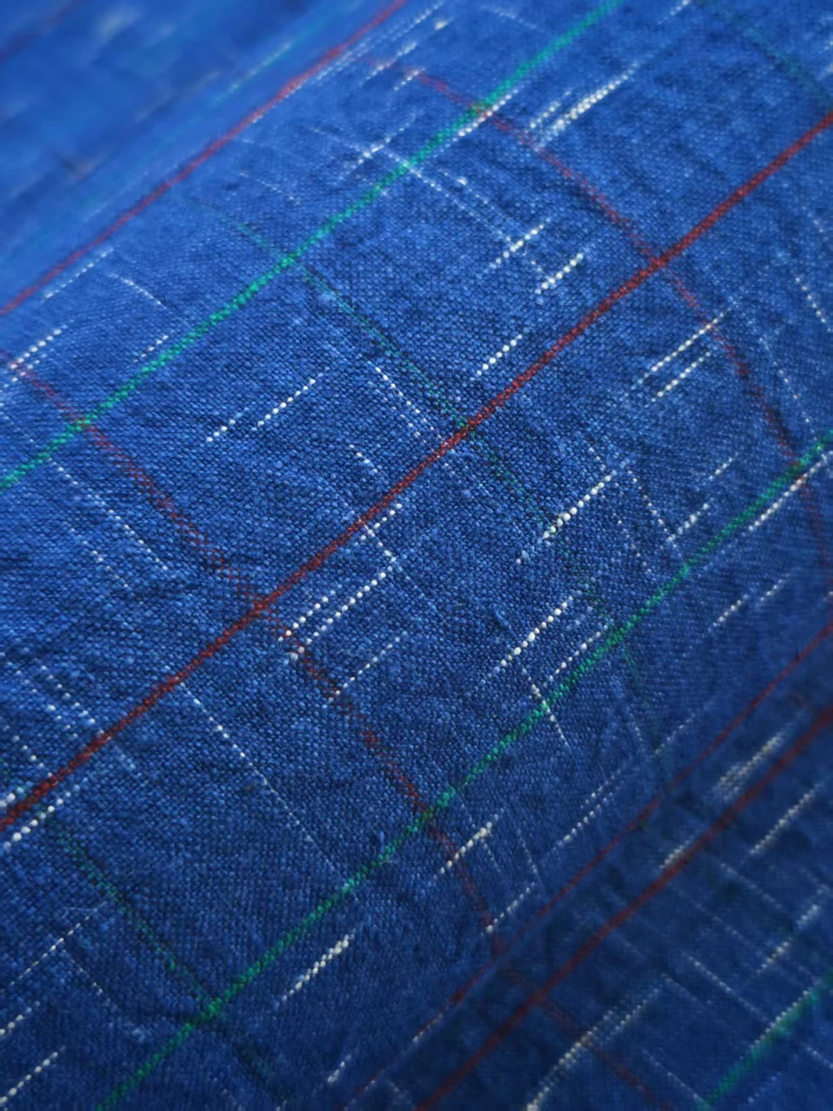 Blue Lightning — Meteor-Pattern Chinese Homespun