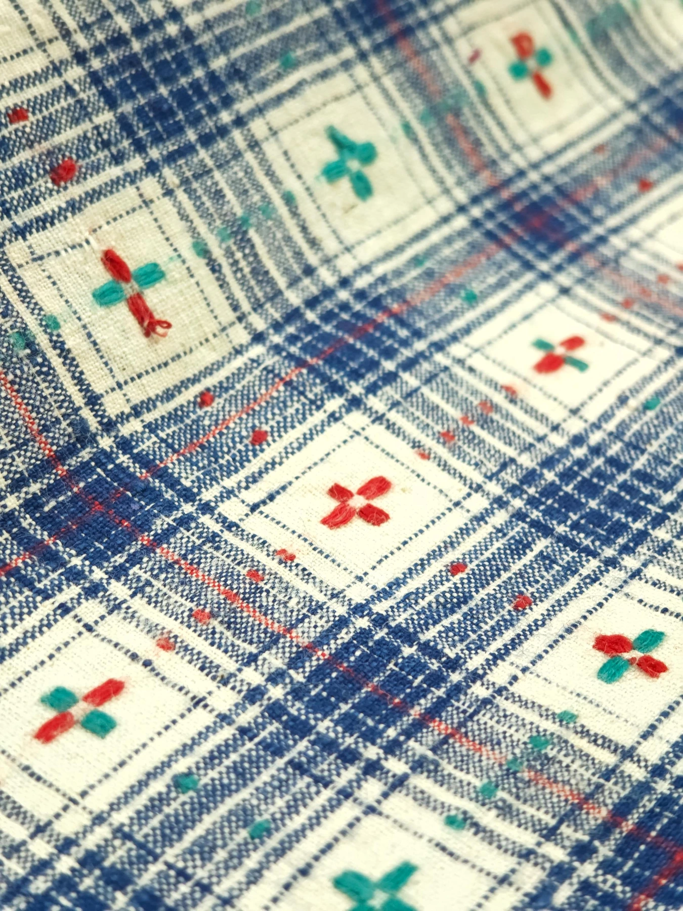 Four Seasons Blossom Grid — source photograph 5, documenting the same textile.