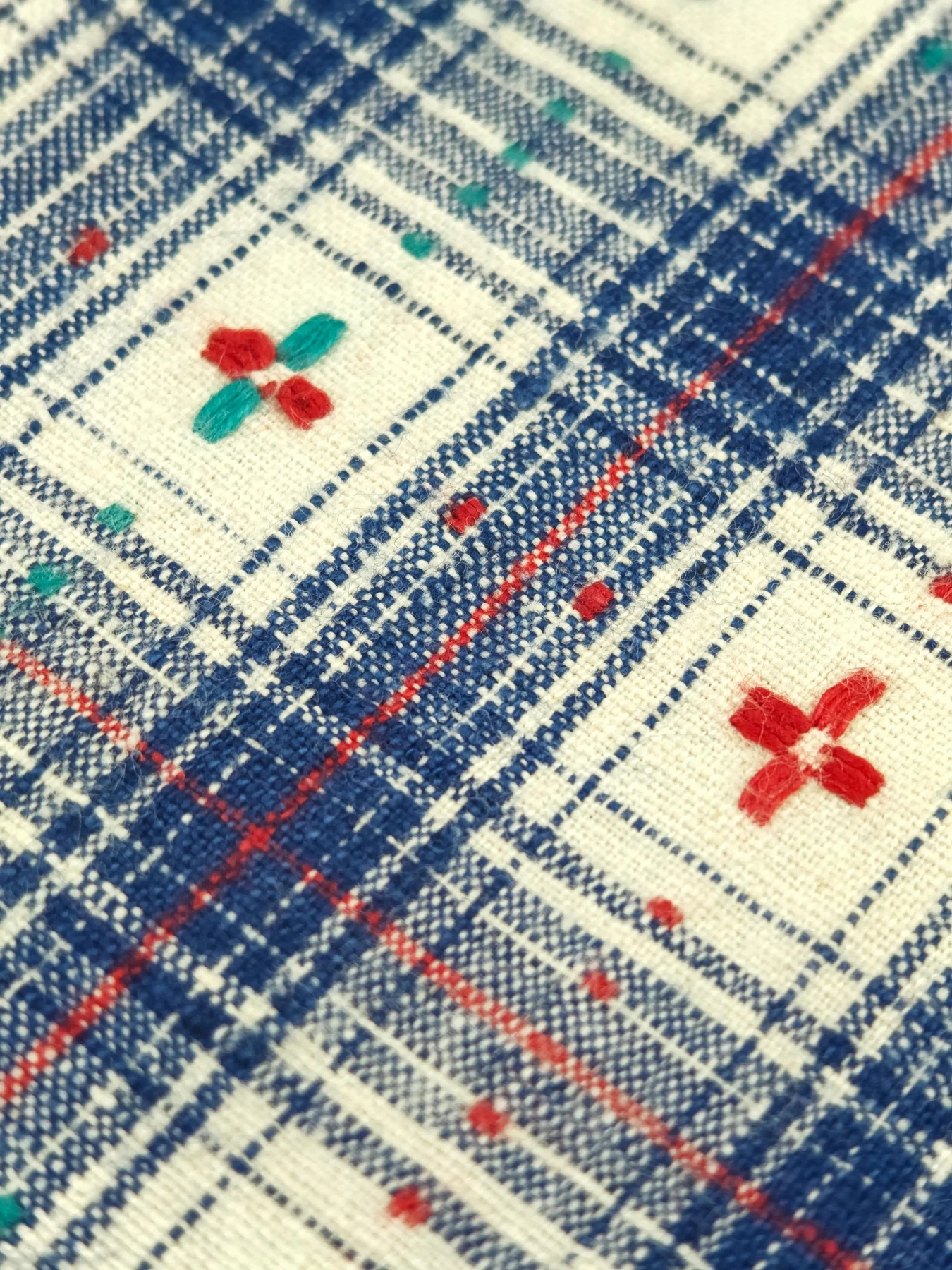Four Seasons Blossom Grid — source photograph 7, documenting the same textile.