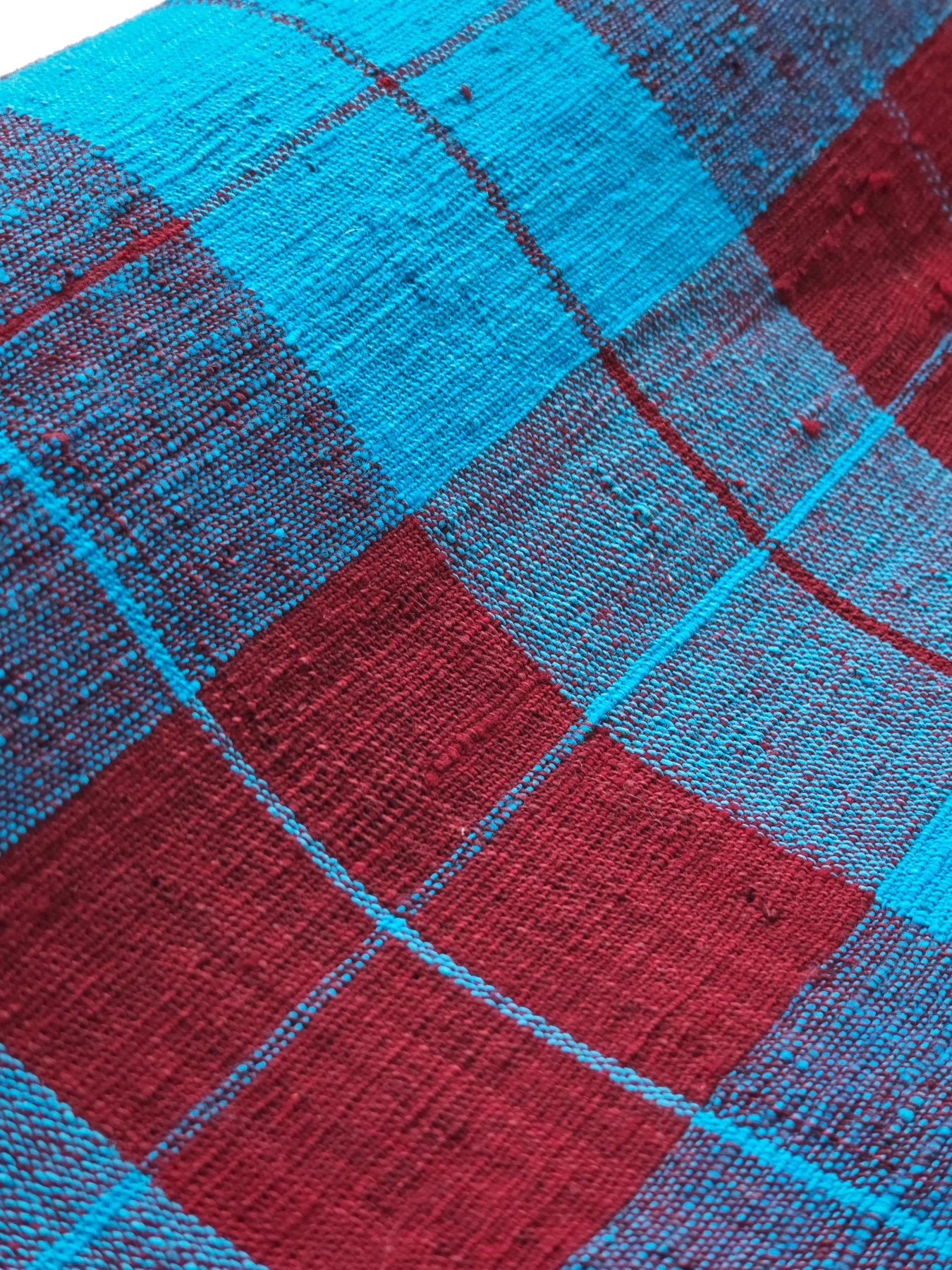 Crimson Lake Plaid — source photograph 2, documenting the same textile.