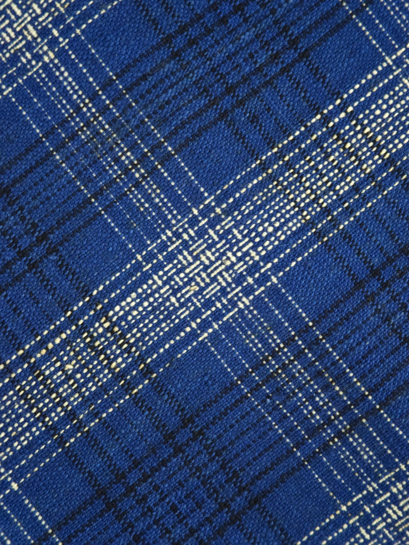 Blue Windowpane Check — source photograph 6, documenting the same textile.
