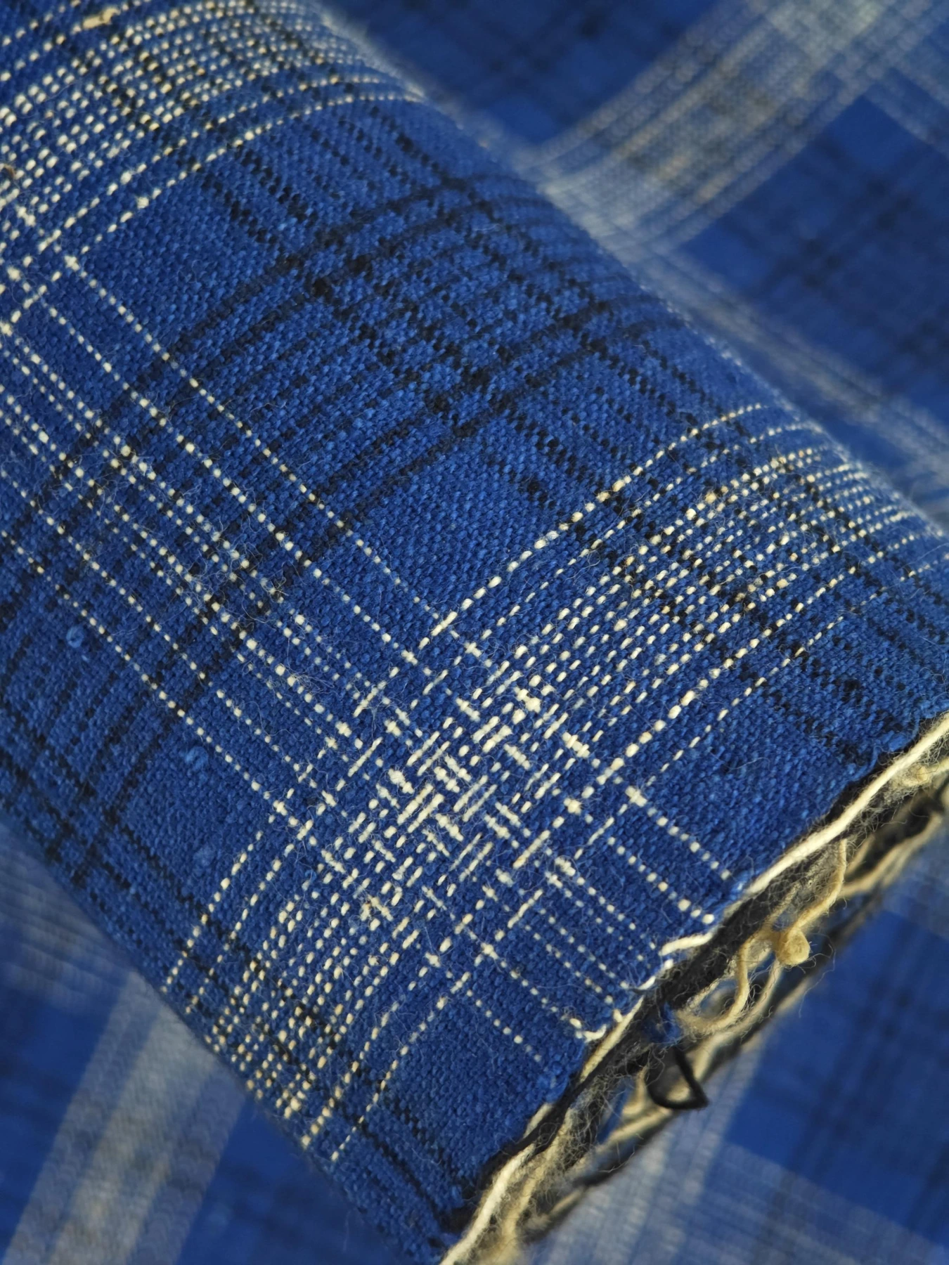 Blue Windowpane Check — source photograph 7, documenting the same textile.
