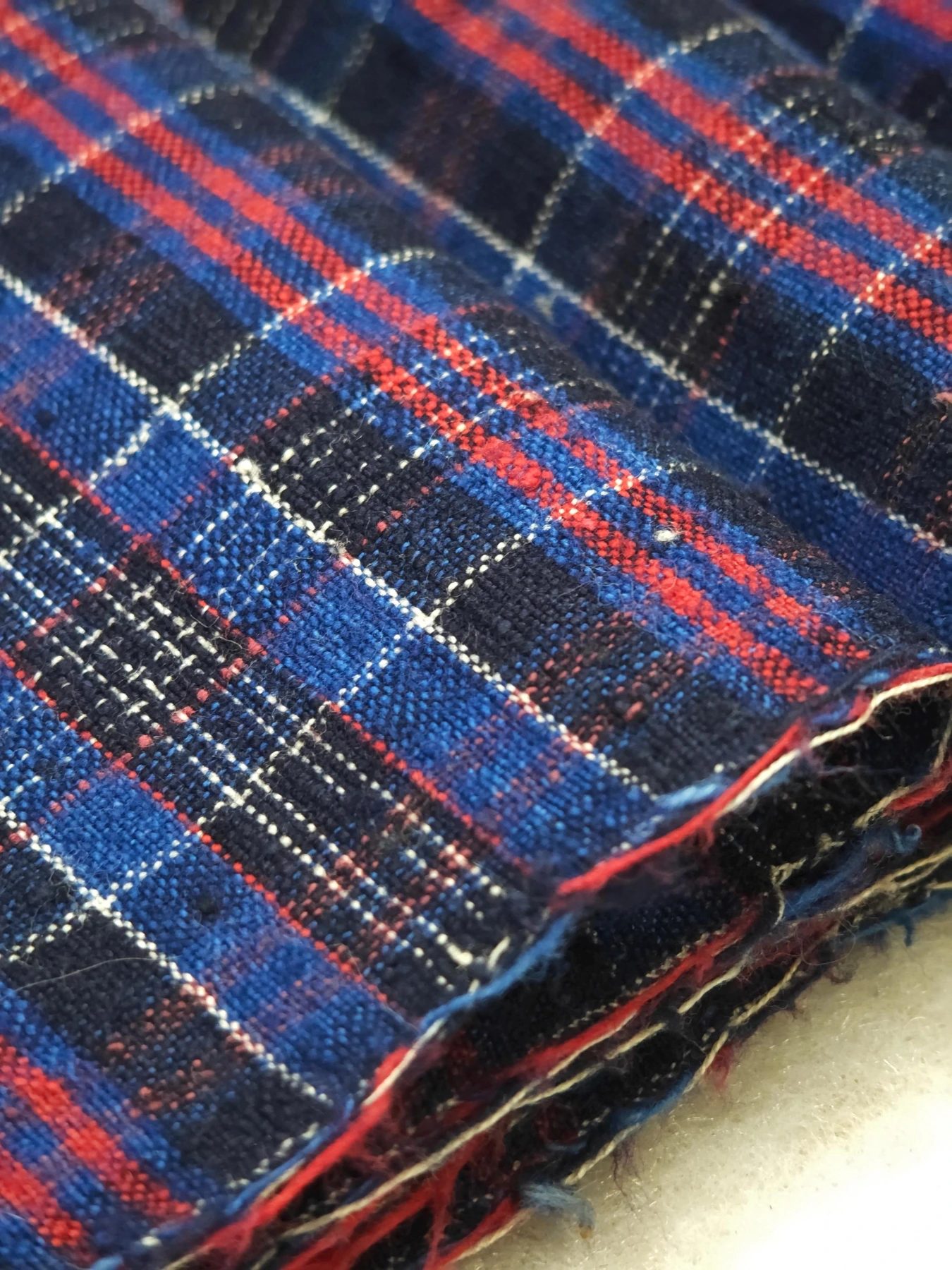 Blue Key Lattice — source photograph 4, documenting the same textile.