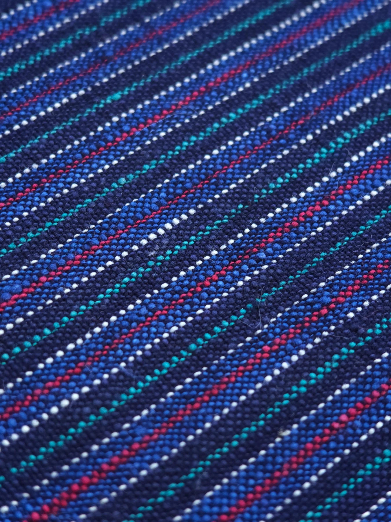 Indigo Creek Stripe — source photograph 5, documenting the same textile.