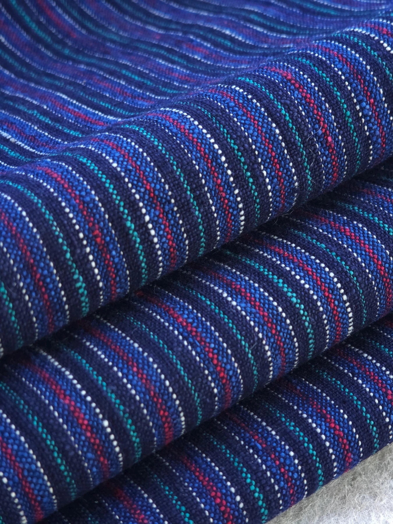 Indigo Creek Stripe — source photograph 7, documenting the same textile.