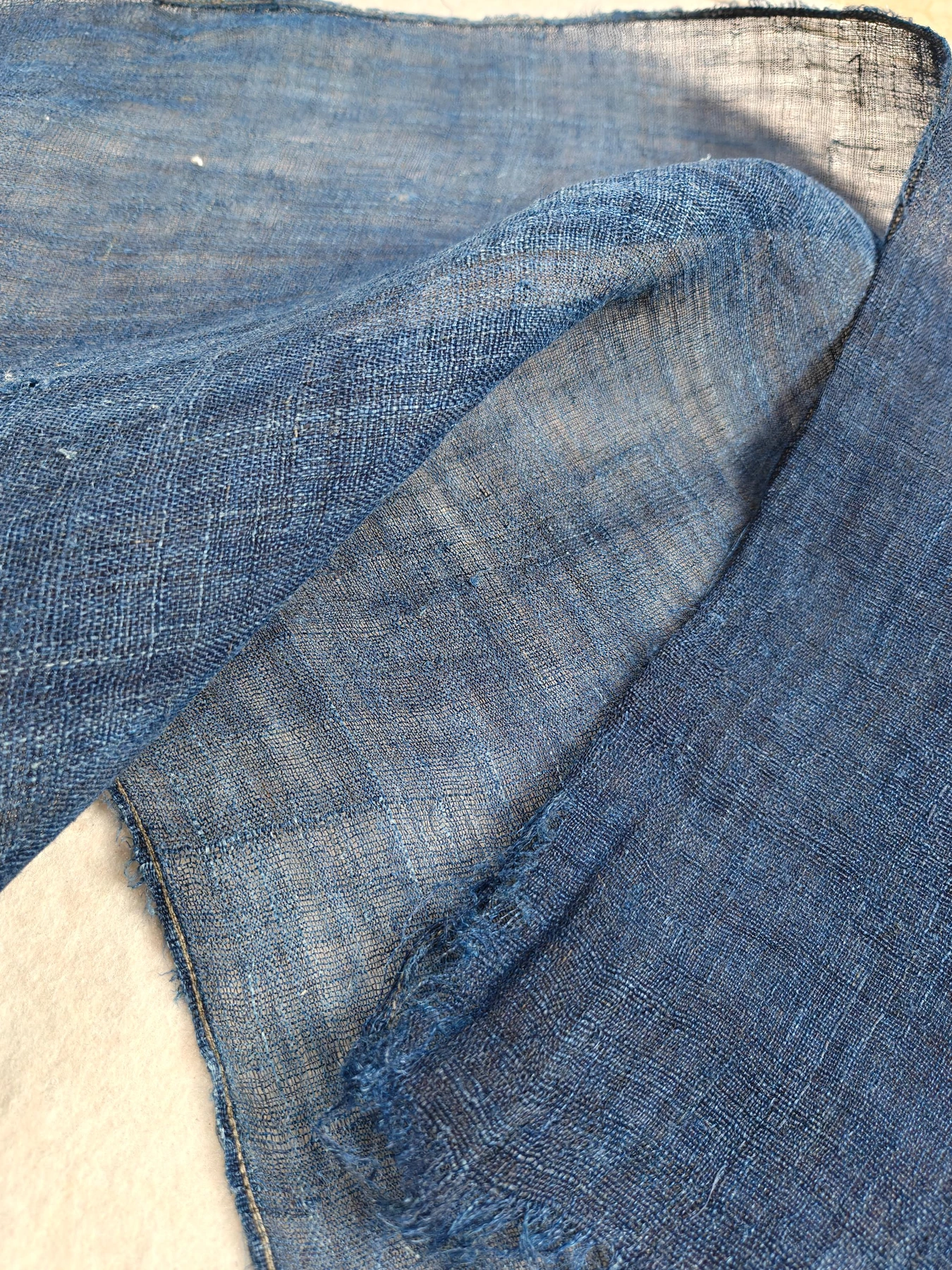 Indigo Mist Ramie — source photograph 4, documenting the same textile.