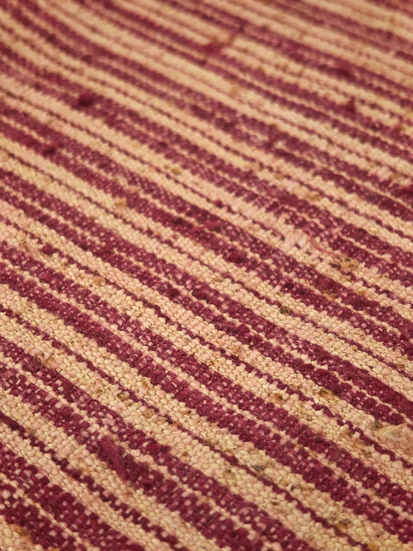 Rustic Jujube Red Stripe — source photograph 3, documenting the same textile.