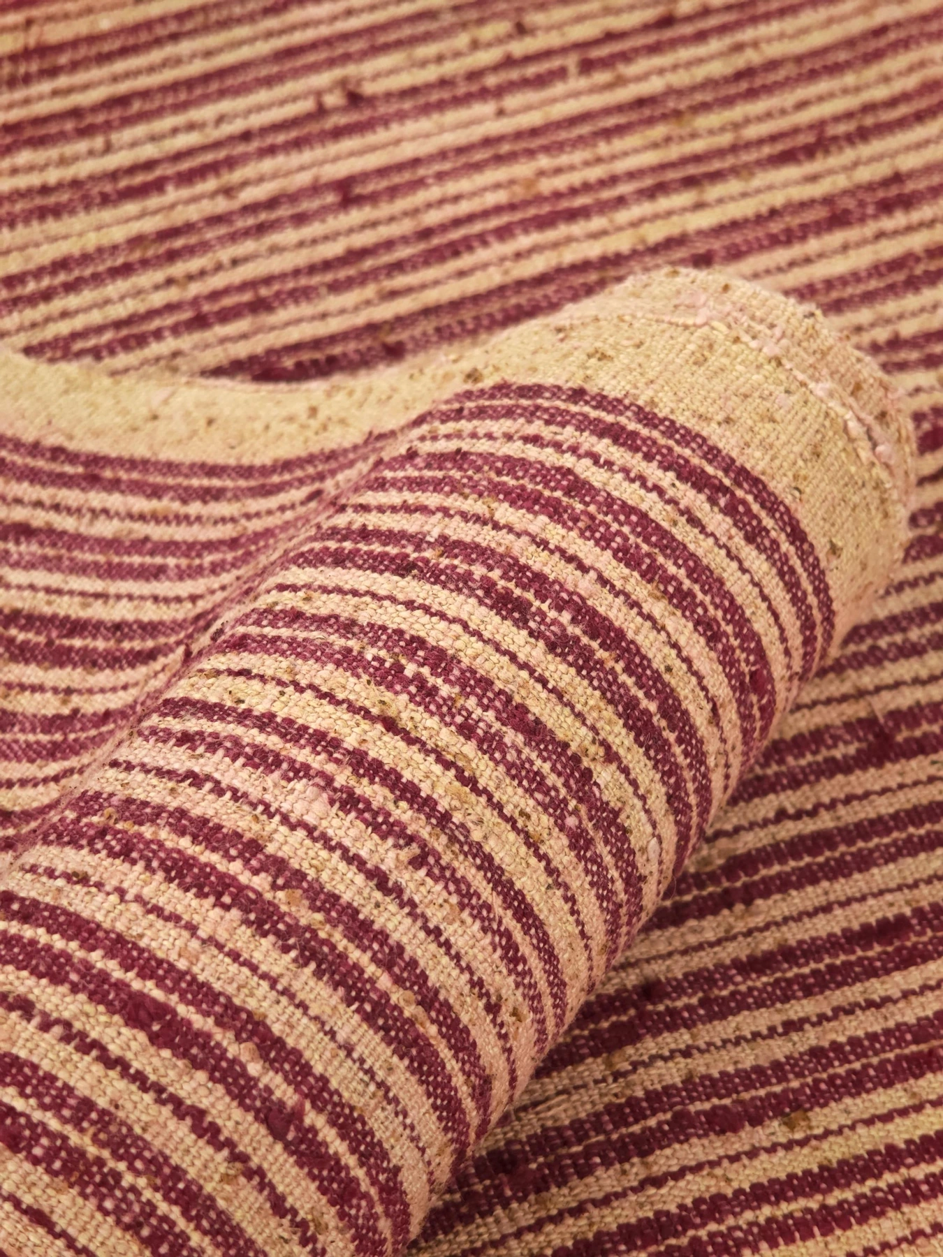 Rustic Jujube Red Stripe — source photograph 7, documenting the same textile.