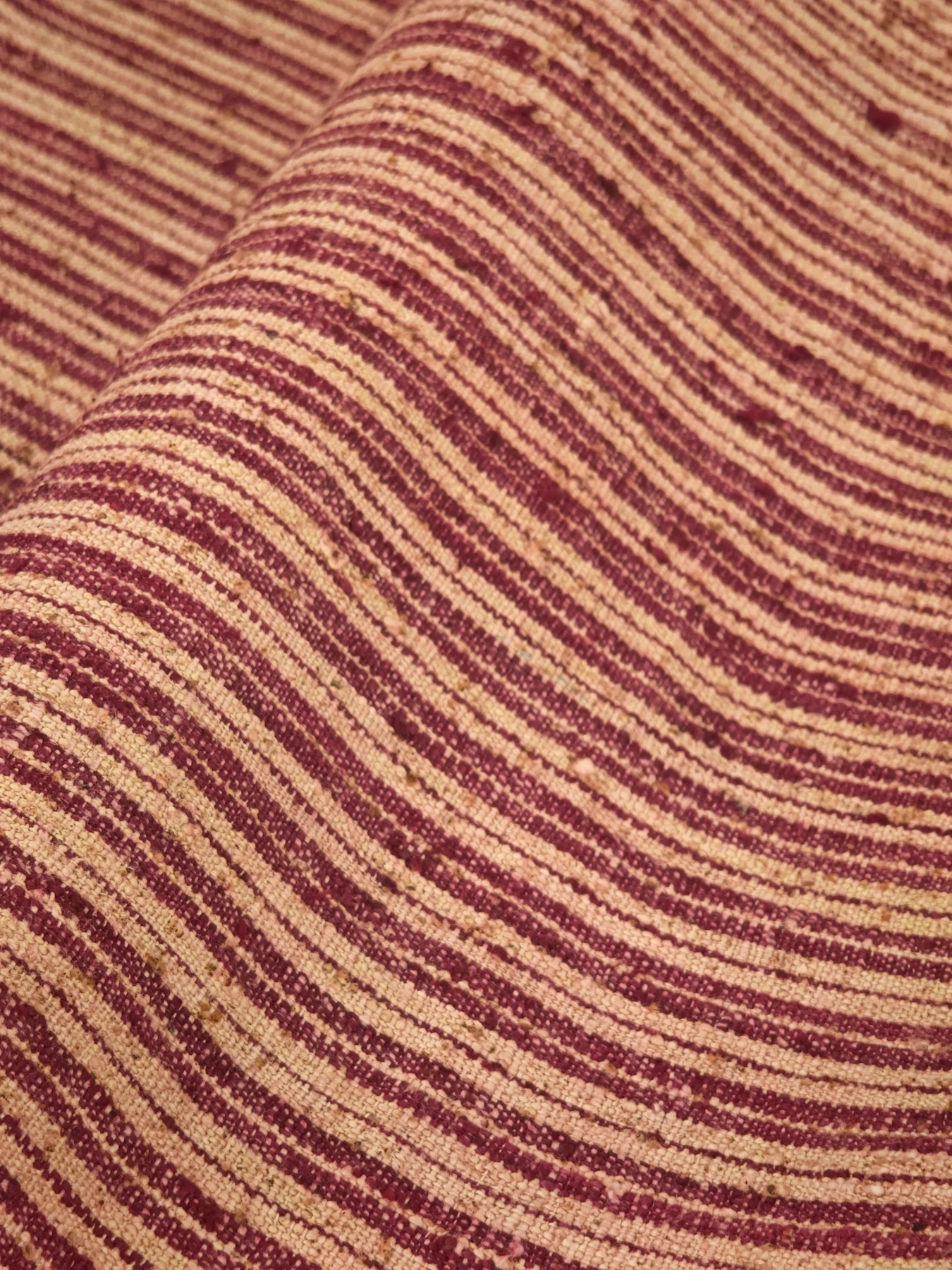 Rustic Jujube Red Stripe — source photograph 9, documenting the same textile.
