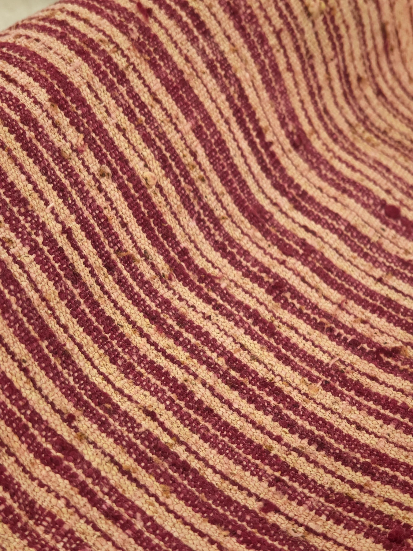Rustic Jujube Red Stripe — source photograph 10, documenting the same textile.