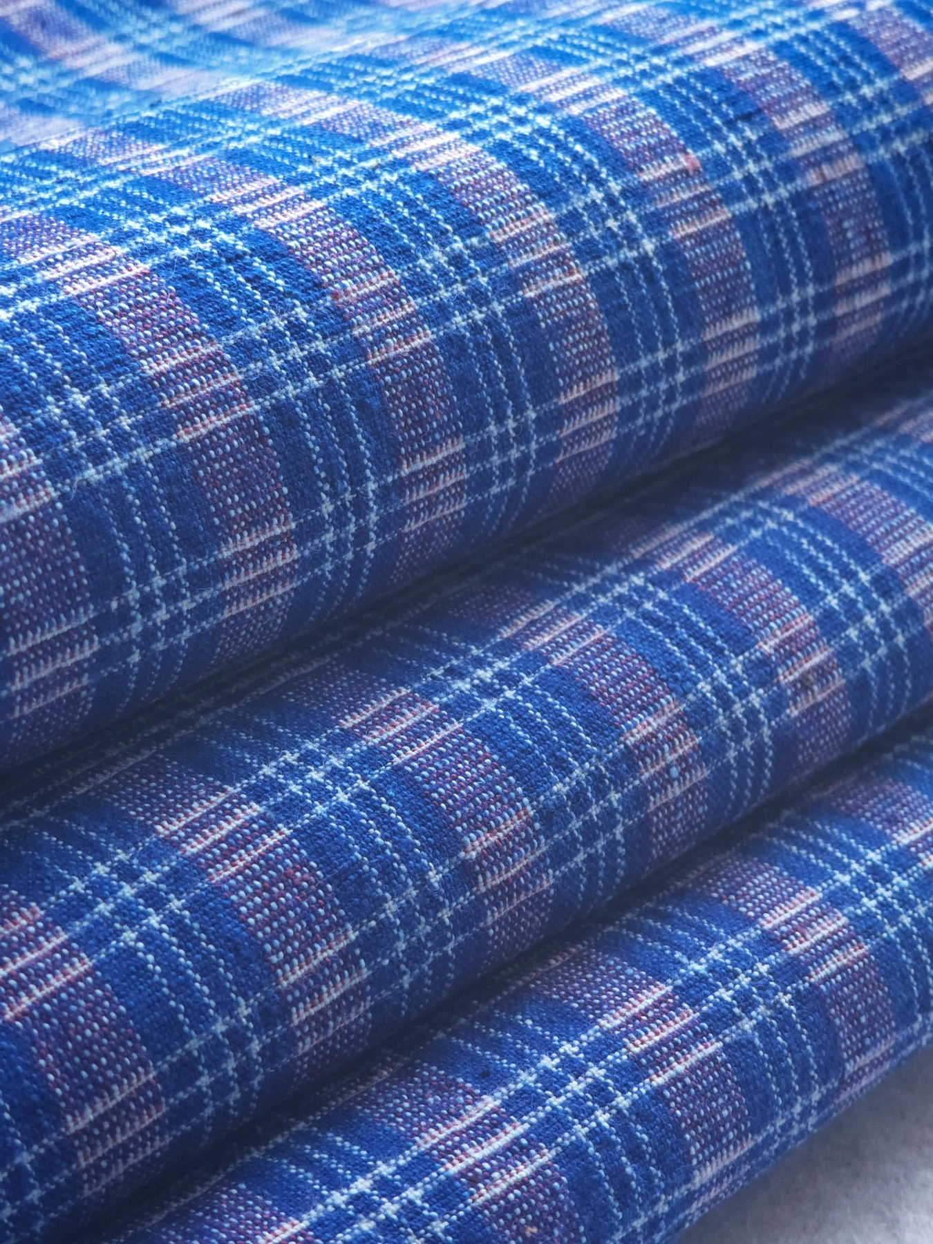 Indigo Osmanthus Lattice — source photograph 2, documenting the same textile.
