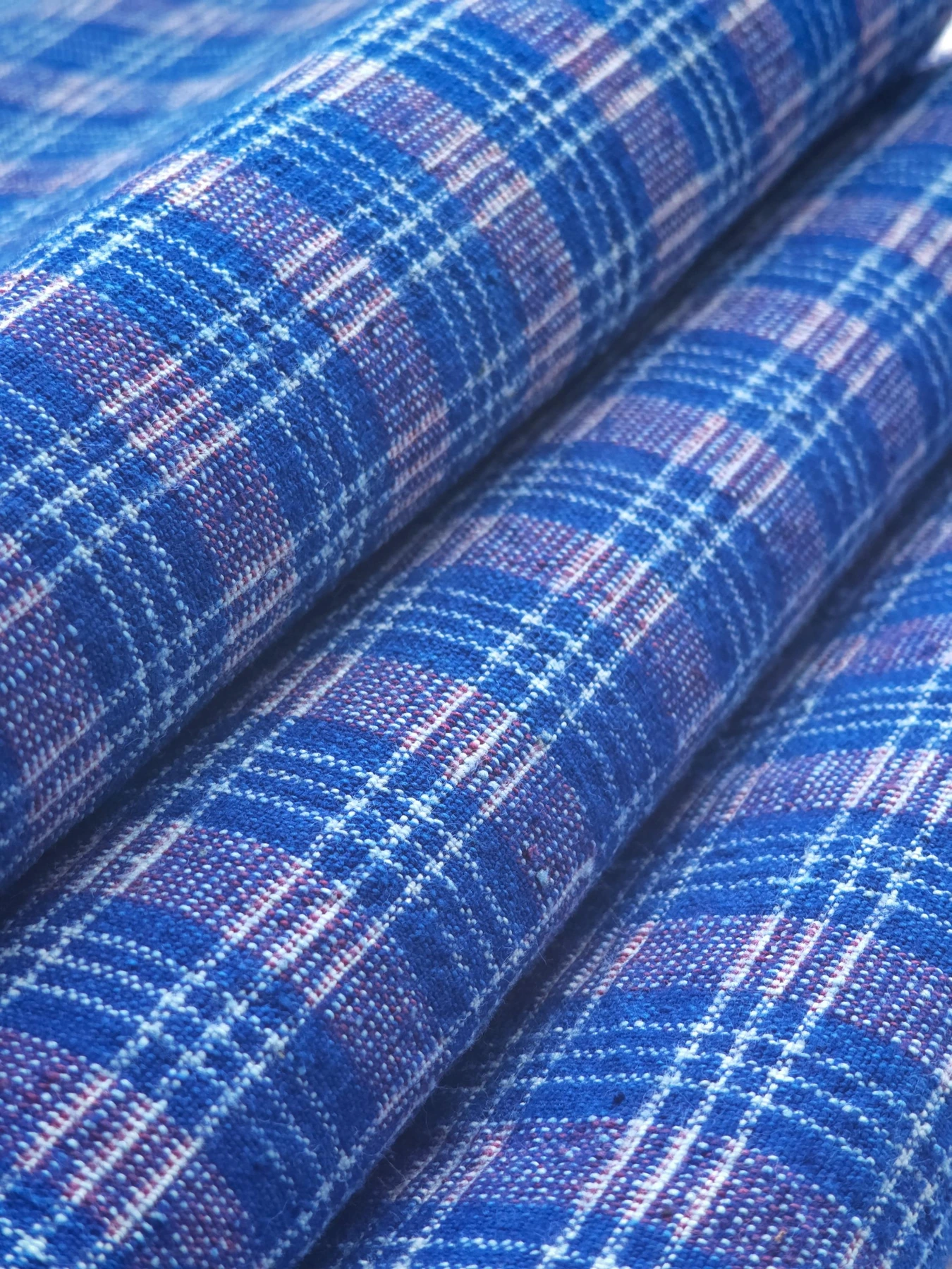 Indigo Osmanthus Lattice — source photograph 7, documenting the same textile.
