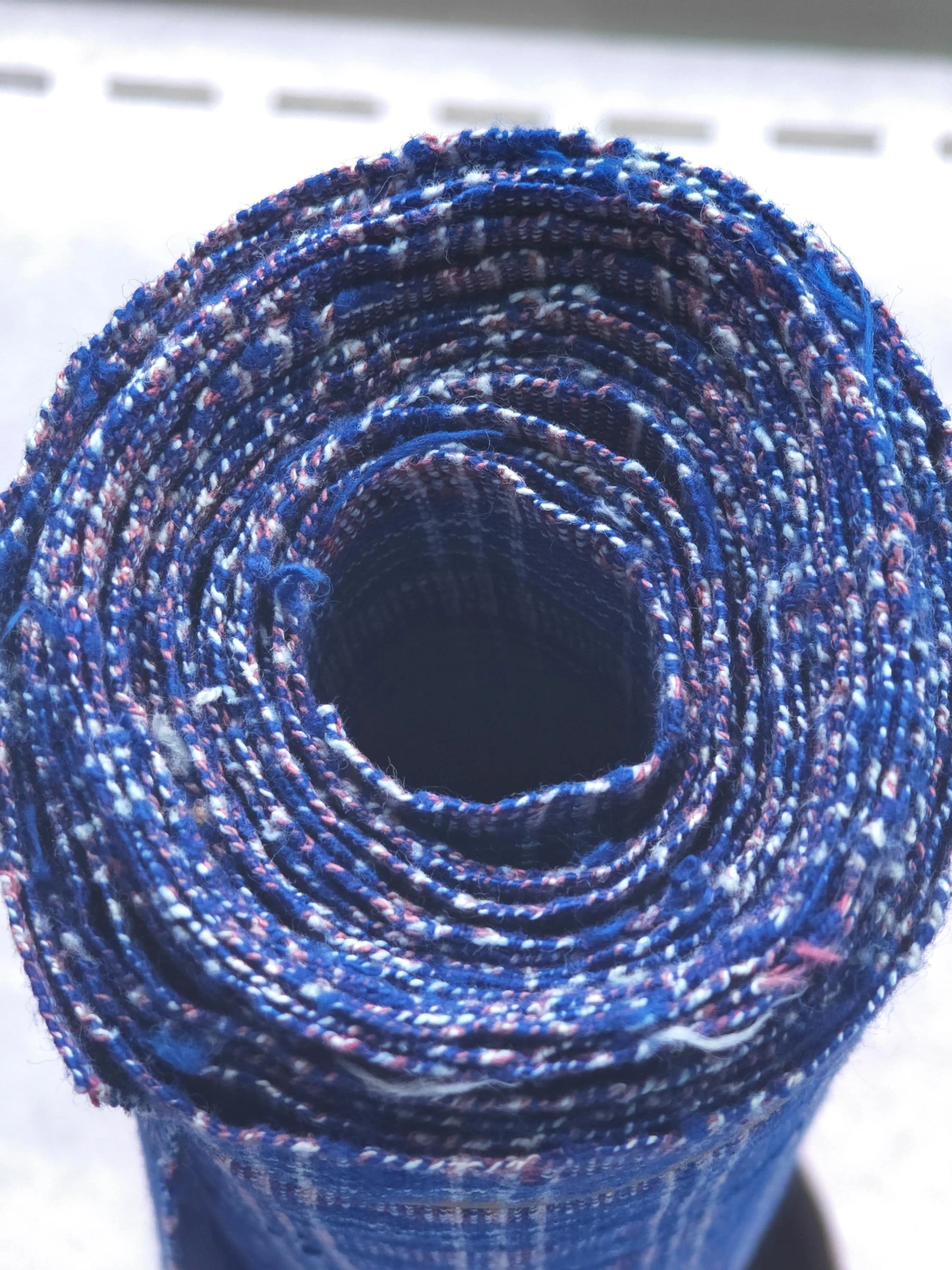 Indigo Osmanthus Lattice — source photograph 10, documenting the same textile.