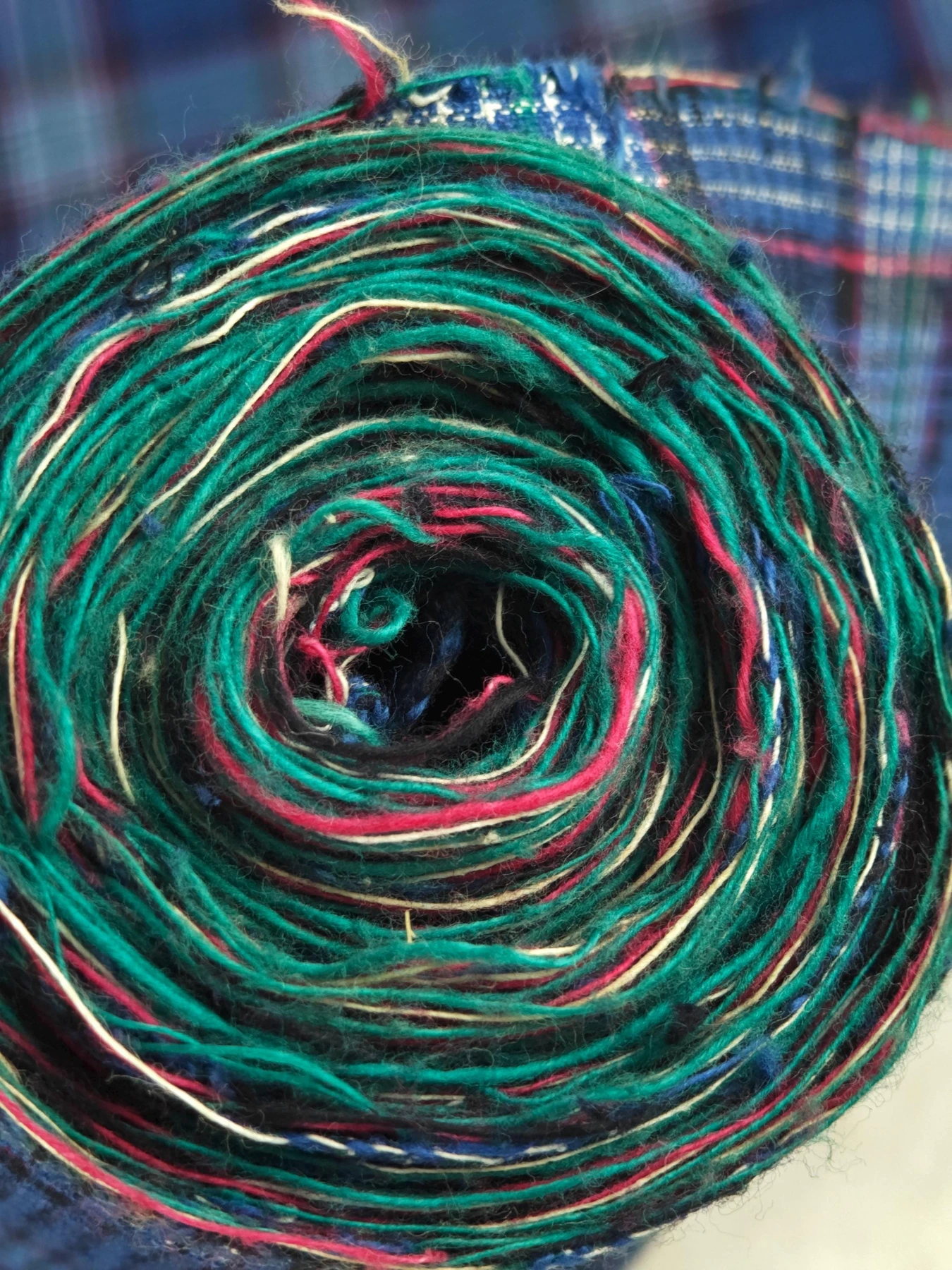 Blue Osmanthus Plaid — source photograph 9, documenting the same textile.