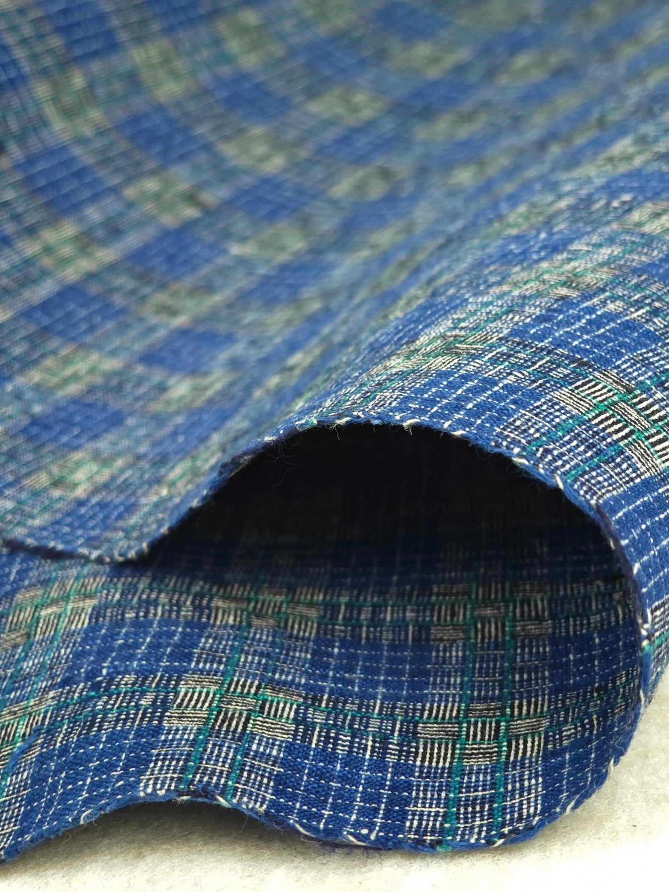 Verdant Lattice — source photograph 2, documenting the same textile.