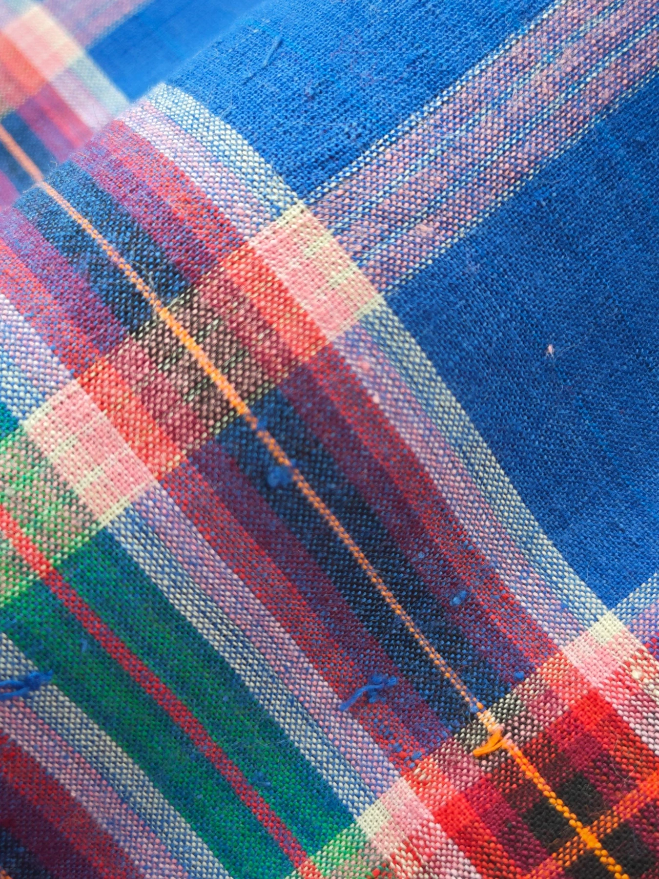 Blue Garden Plaid — source photograph 6, documenting the same textile.