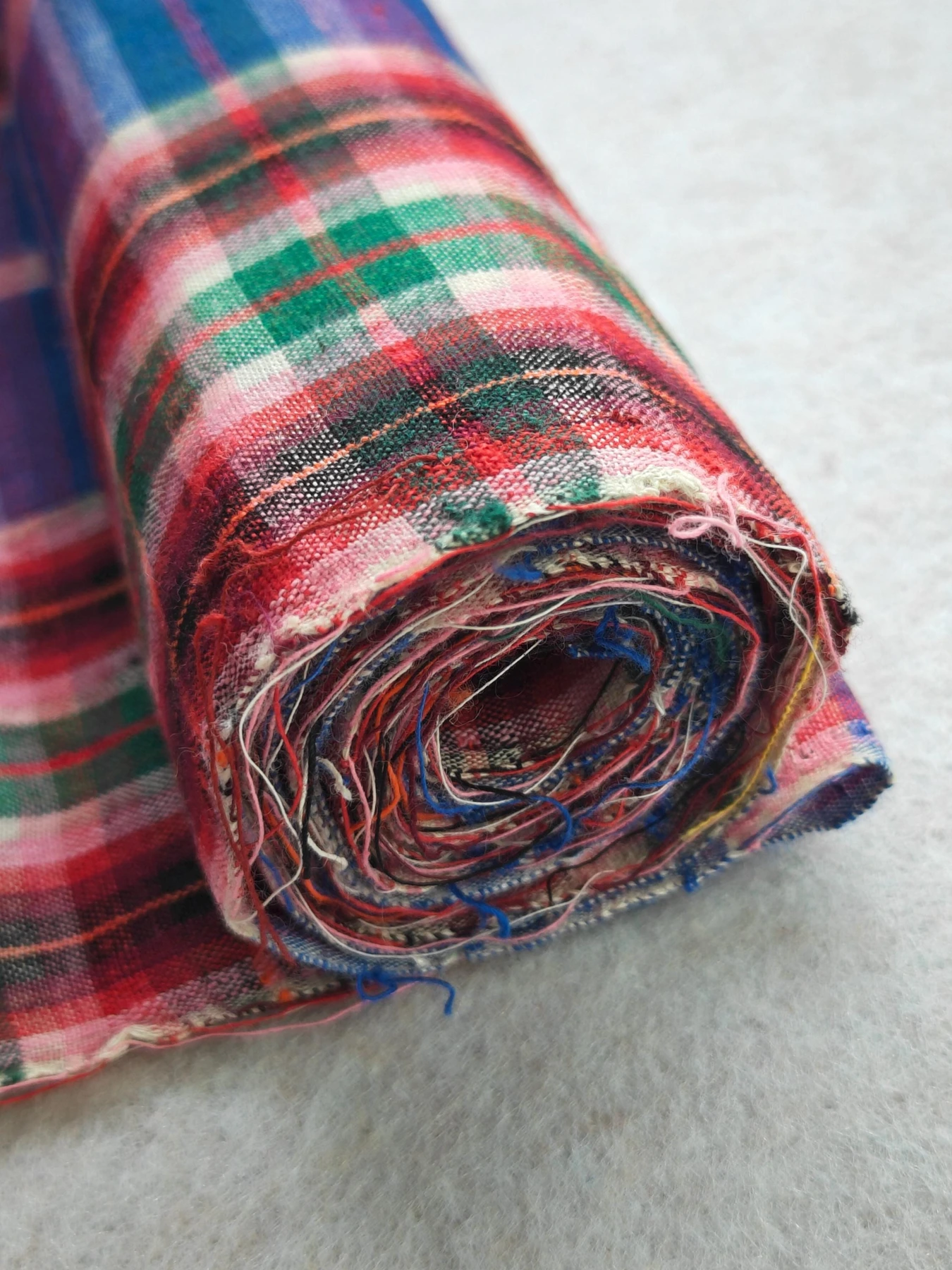 Blue Garden Plaid — source photograph 7, documenting the same textile.