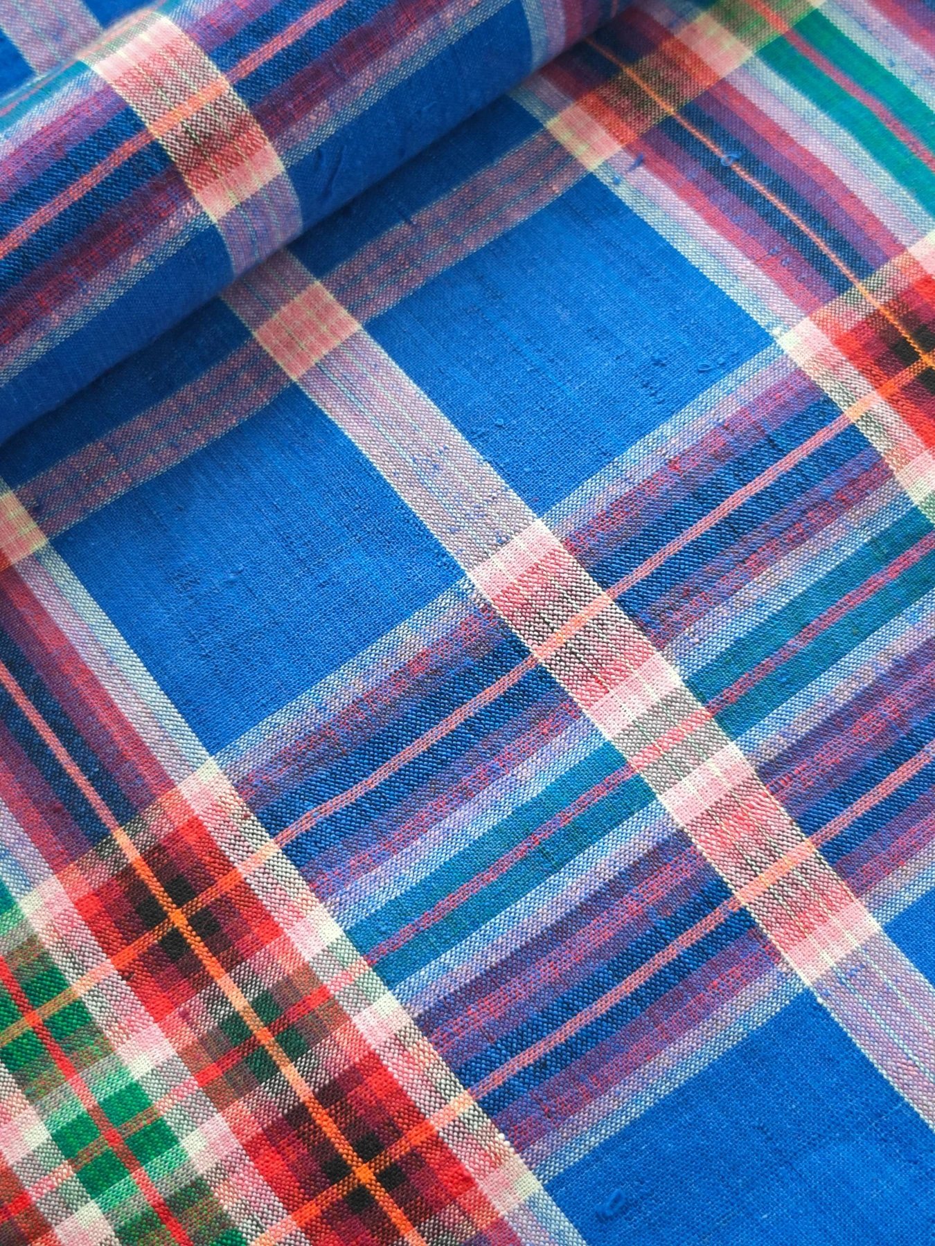 Blue Garden Plaid
