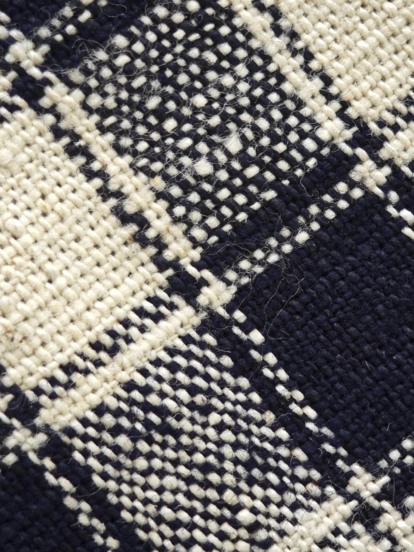 Indigo Field Check — source photograph 3, documenting the same textile.