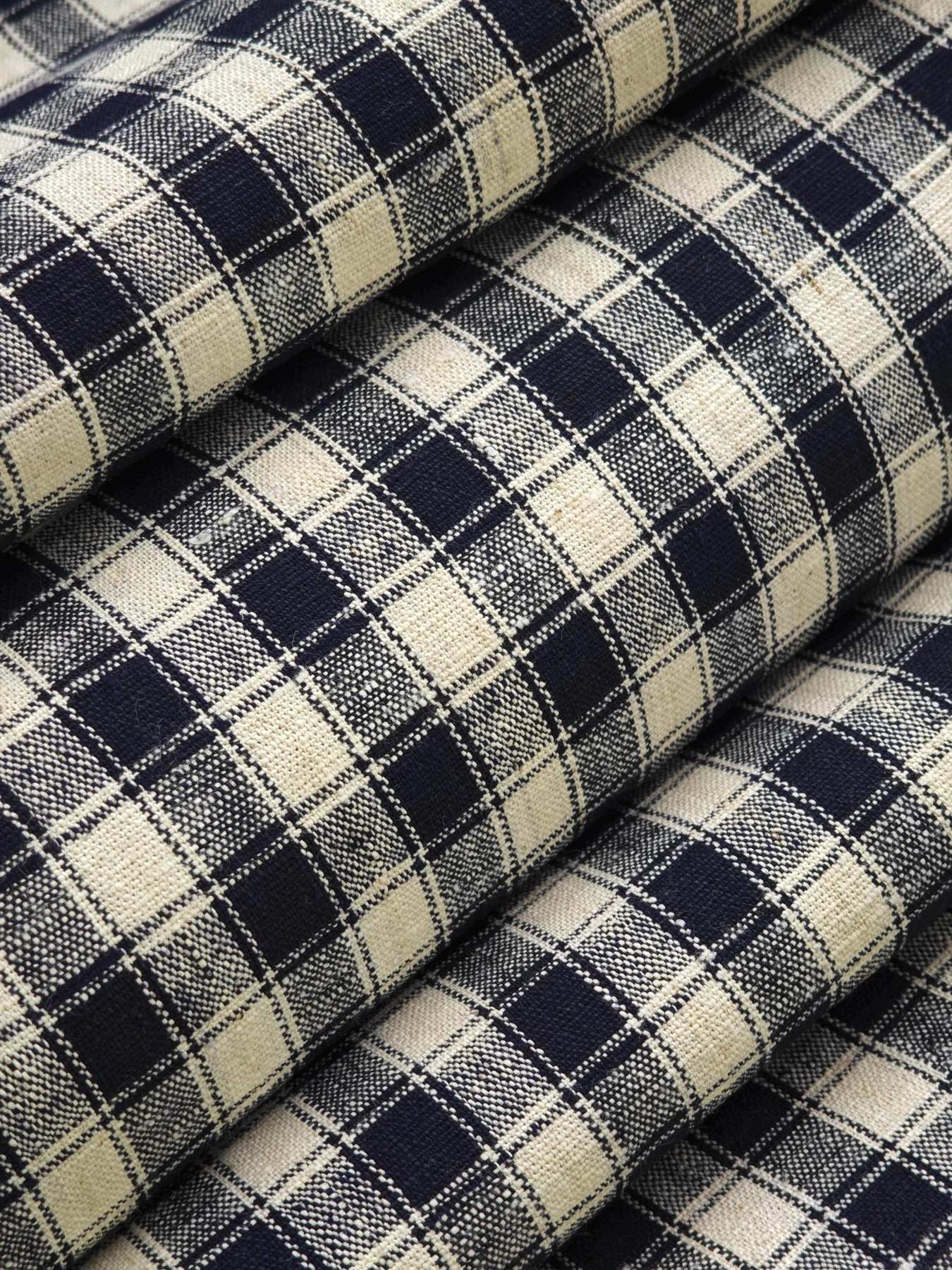 Indigo Field Check — source photograph 6, documenting the same textile.