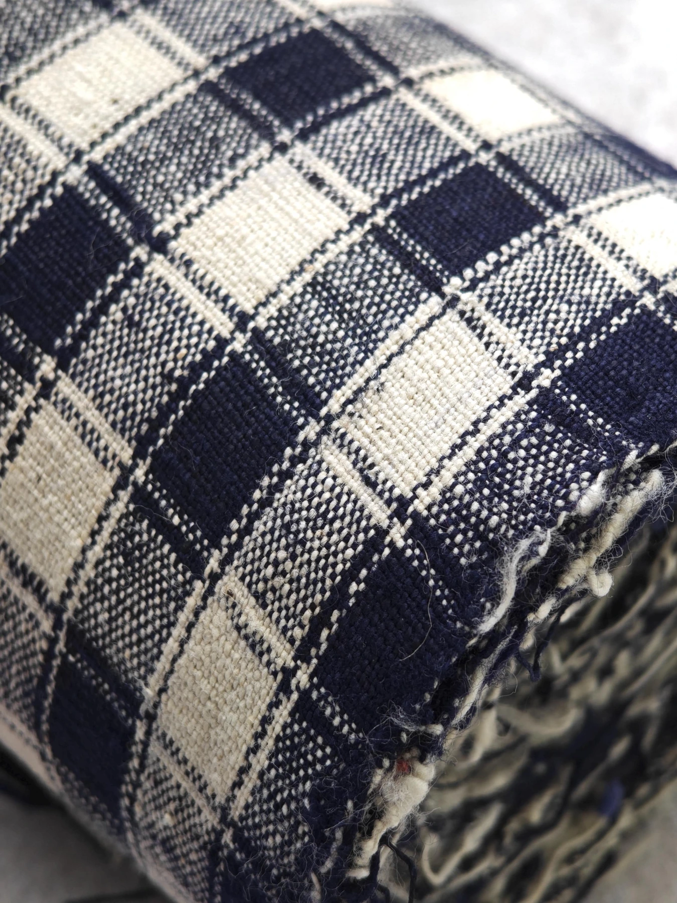 Indigo Field Check — source photograph 8, documenting the same textile.