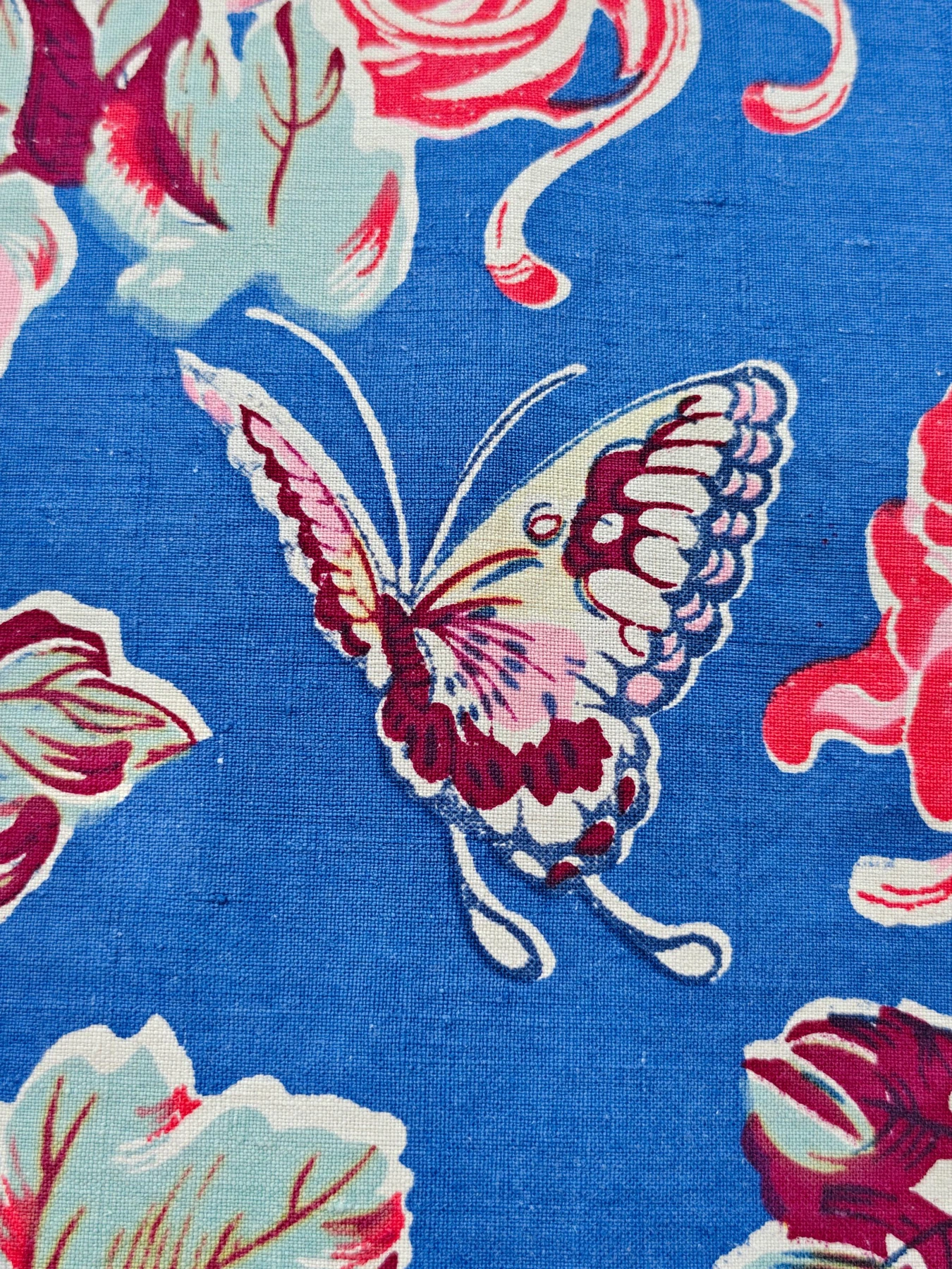 Chrysanthemum and Butterfly Bedsheet — source photograph 7, documenting the same textile.