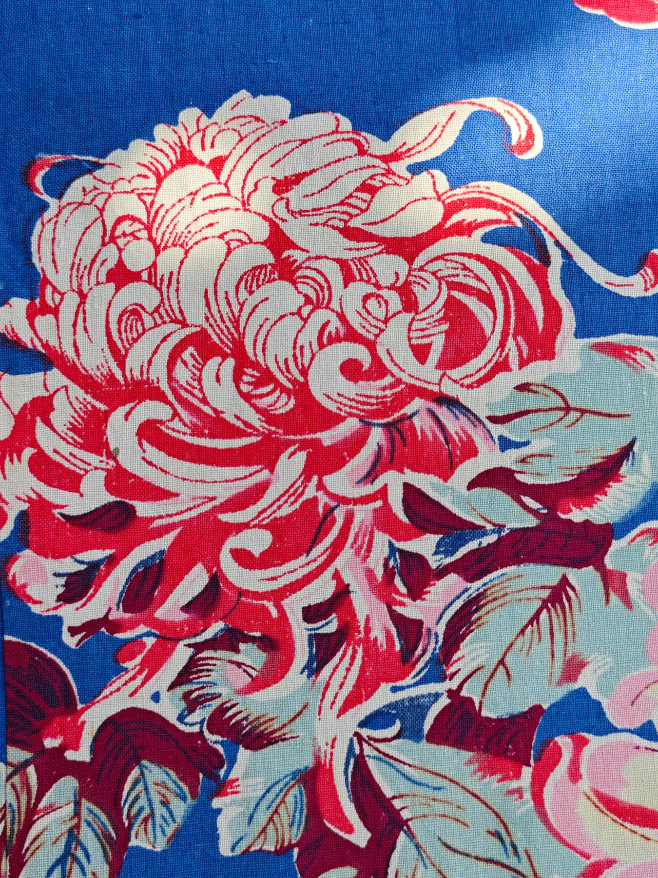 Chrysanthemum and Butterfly Bedsheet — source photograph 8, documenting the same textile.