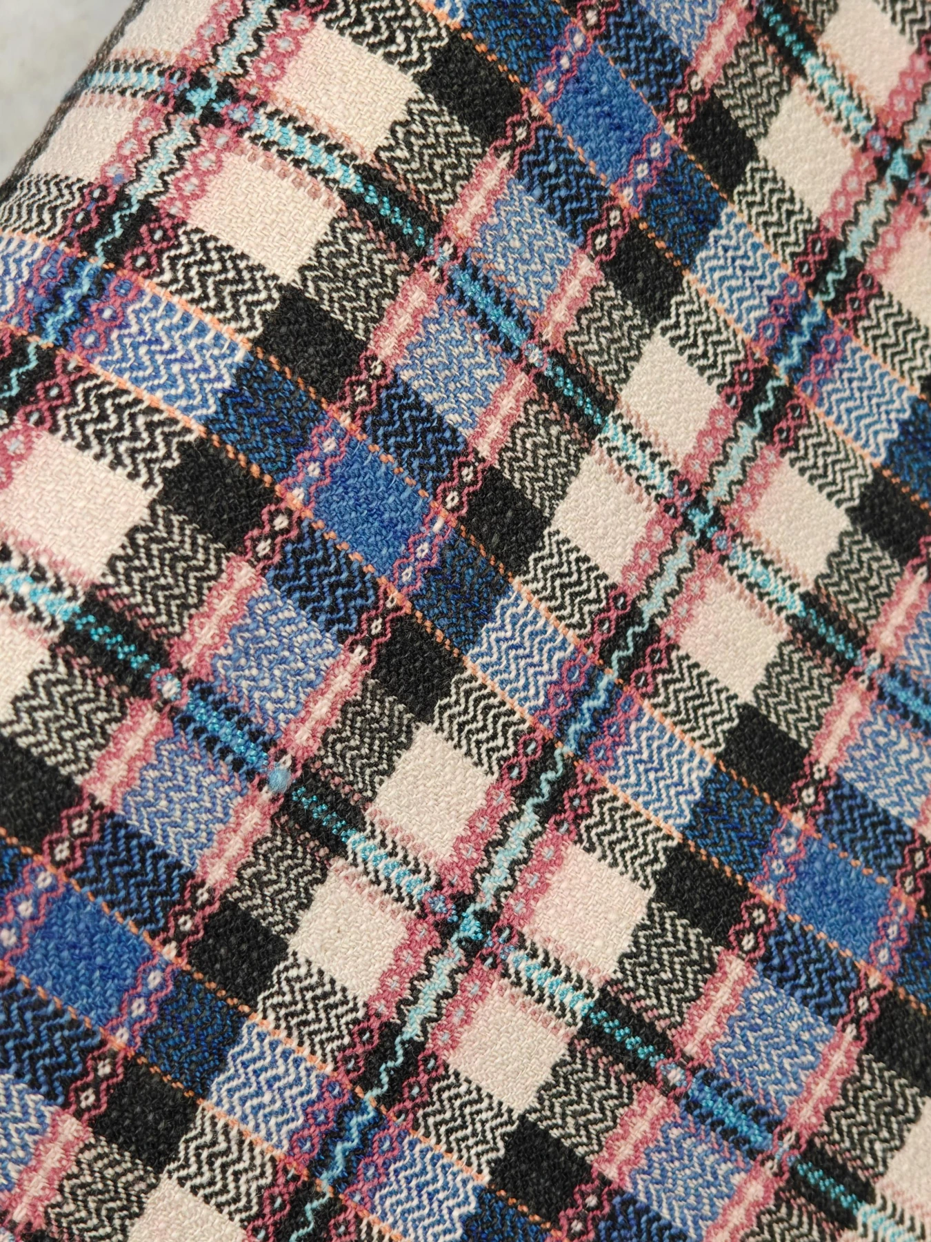 Blush River Lattice — source photograph 3, documenting the same textile.