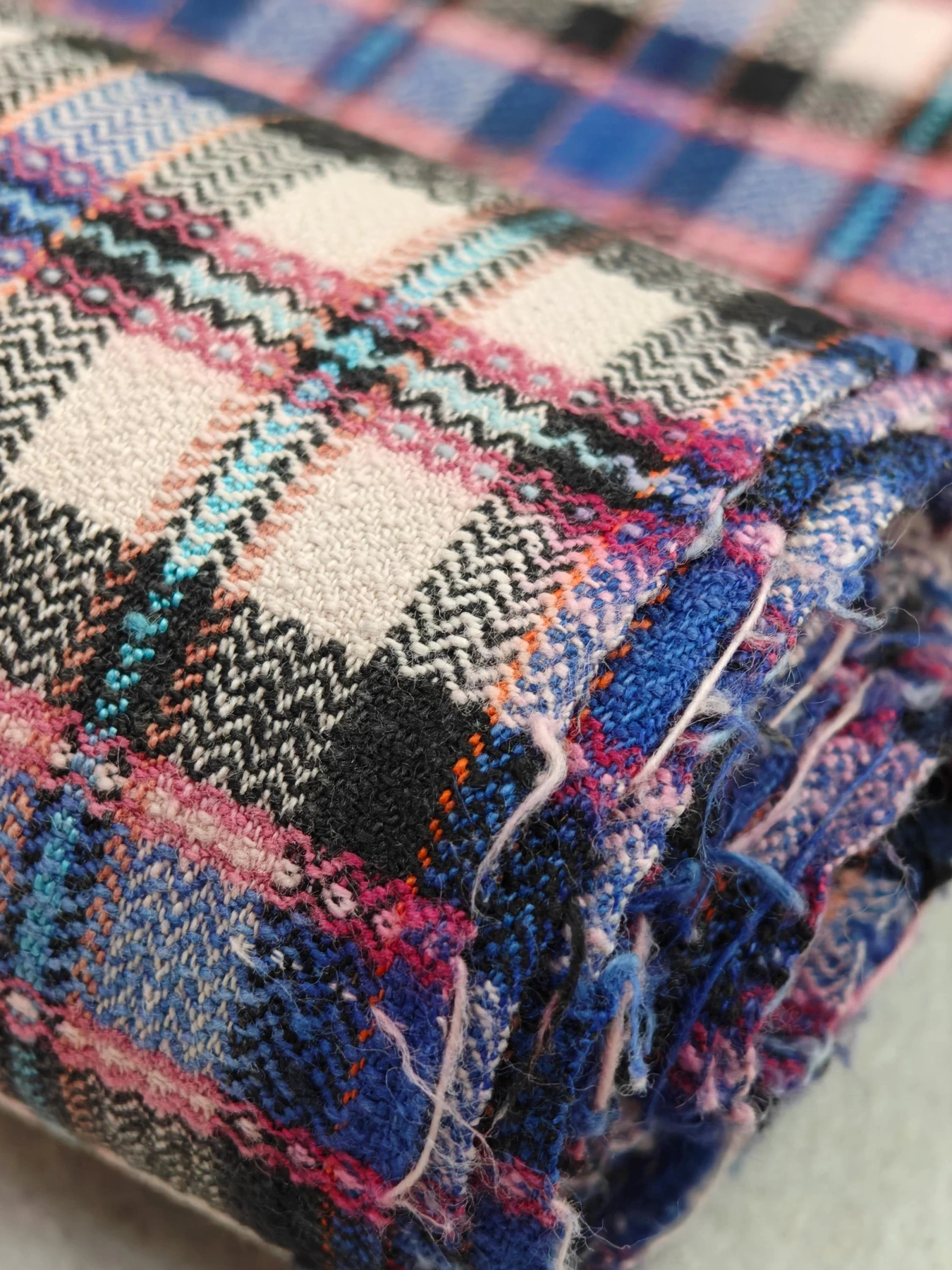 Blush River Lattice — source photograph 8, documenting the same textile.