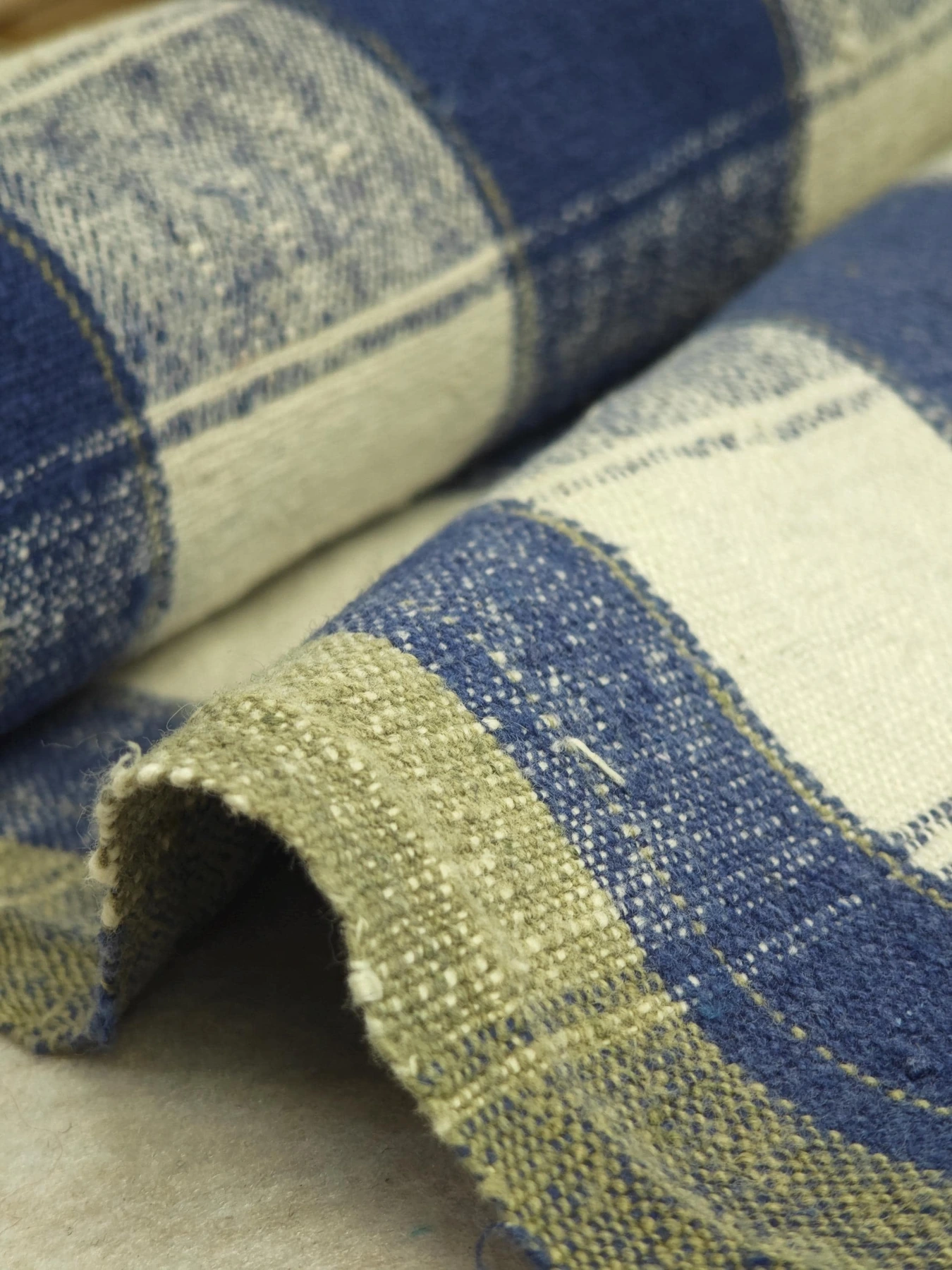 Blue Tofu Blocks — source photograph 4, documenting the same textile.